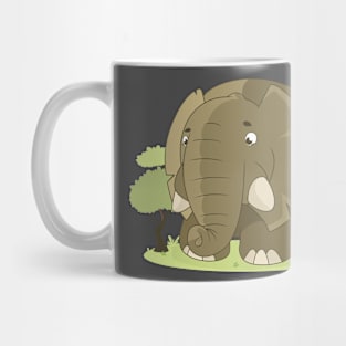 Big cute little elephant Mug